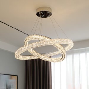Alternative view of Light Luxury Crystal Chandelier Living Room