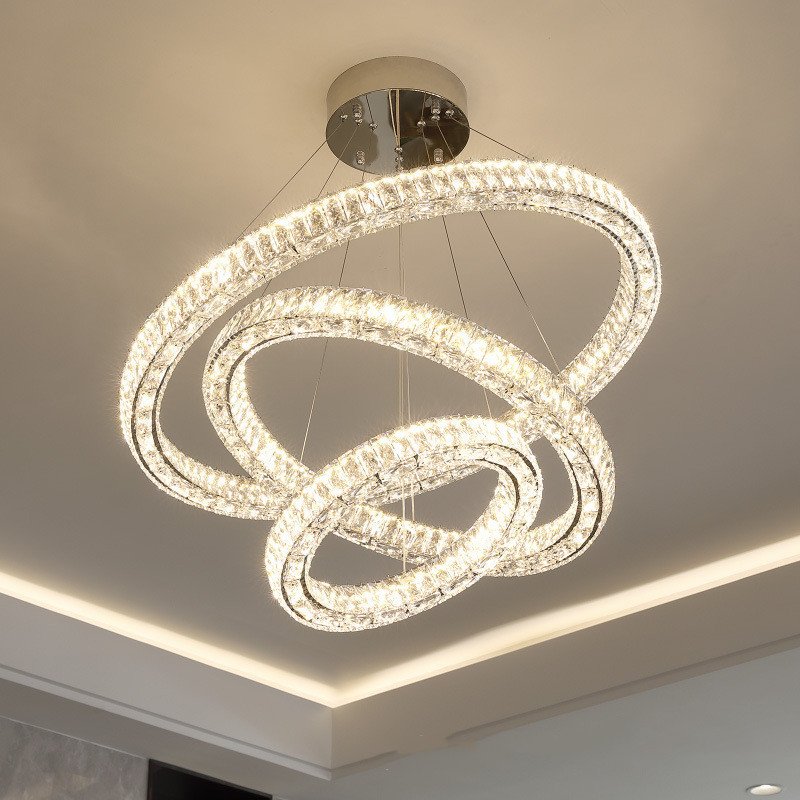 Light Luxury Crystal Chandelier Living Room - Image 9